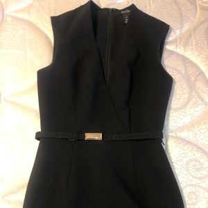 White House Black Market Form Fitting Black Dress
